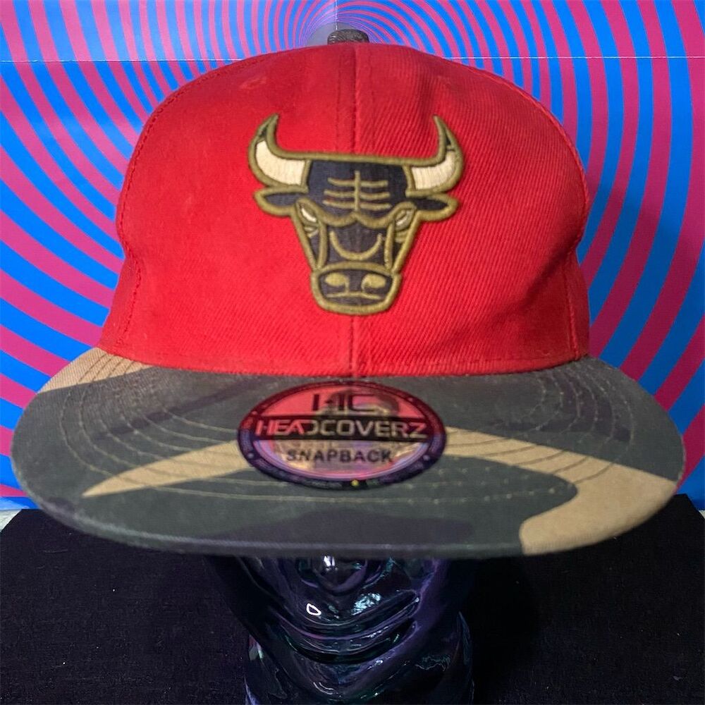 HeadCoverz Unisex Red Camouflage Snapback Hat Embroidered Adjustable